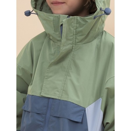 Windbreaker for boys, height 110 cm, green color-7