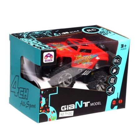 Radio -controlled jeep "Cross", works on the battery, the color of the red-5