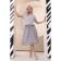 Women's skirt, size 52, gray color