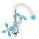ACCOONA A9482M shell mixer, double -leaf, with nut, blue/chrome