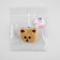 The needle-ring "Bear", 5 × 5.5 × 4 cm, brown color