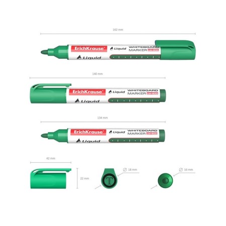 Erichkrause Liquid LW-600, 2.38 mm boards, liquid ink-based liquid ink, green-4
