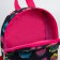 Baby backpack on lightning, black/pink color