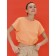 Female jumper, size 44, orange color