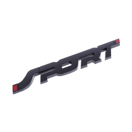Sport sticker, metal, 14 × 2 cm, black-3