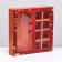 Box for 8 sweets + chocolate, with a window, "army stars", 17.7 x 17.85 x 3.85 cm