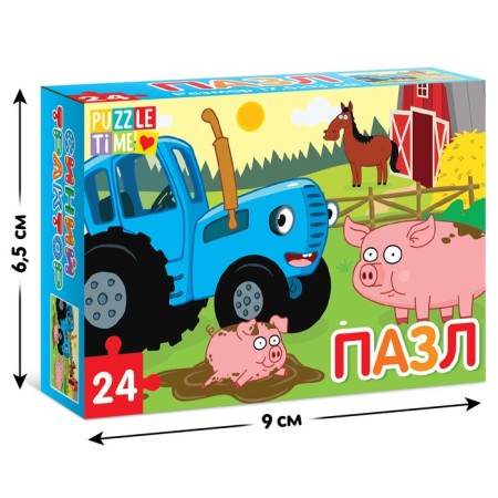Puzzle "Blue Tractor: Fun Farm", 24 elements