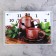 Carty clock is wall, series: interior, Japanese tea set, 25x35 cm