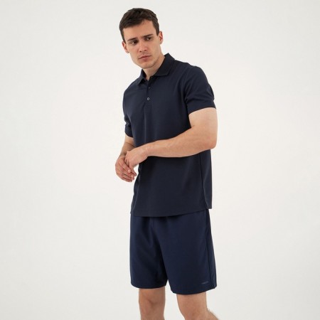 T -shirt Polo Male Sports, size M (48), blue color-7