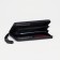 Male purse with zipper, department for bills, for maps, for coins, black color