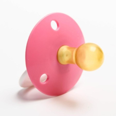 Latex-Latex classic “berry” nipple with a ring, in a protective cap, from 0 months., Mix color-4