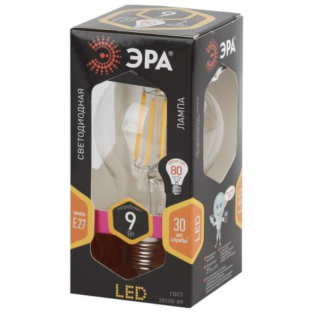 Filament era “pear”, 9 watts, E27, 1170 lm, 2700k, glow warm white-3