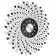 Watching clock, series: openwork, "Alassa", smooth move, D-68 cm, dial 22 cm
