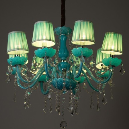 Chandelier "Maria" 8he14 25W azure 72x72x60-90 cm Bayerlux-3