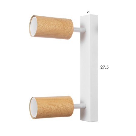 Yidigo Sports 2x25W GU10 White, tree 28x17x16cm-4