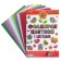 Foamiran colored, A4, 2 mm set, Davente, 10 sheets x 10 colors, with sparkles