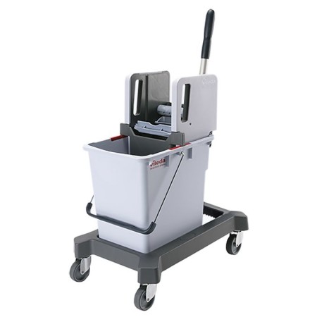 VILEDA system simultaneously 25 liters, with vertical spin, the color is gray