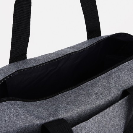 Sports bag with a zipper, shoes, long belt, gray color-3