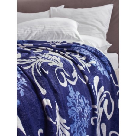 Bridge blanket, size 180x200 cm, blue color-7
