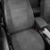 Auto-Chekhls for Citroen C4 Picasso 2 since 2013-2016, Mikroven, perforation, eco-leather, dark gray color