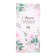 Money envelope "Happy Wedding Day!" embossing, glasses, flowers, 8 x 17 cm