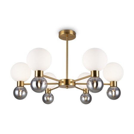 Freya FR5394CL-12BS Bony, 660x660x410 mm ceiling lamp, G9, 12x25W, brass color-1