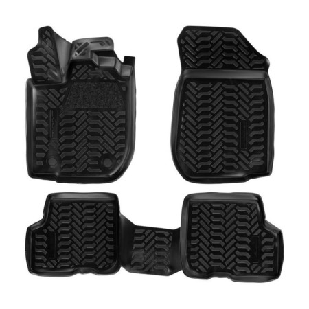 A set of rugs in Airline Salon, Renault Sandero II, Stepway 2014-, high side, polymer, black color, 4 pcs