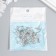 Decor for creativity Metal "Skeleton Unicorn" silver set 6 pcs 3.9x2.7 cm