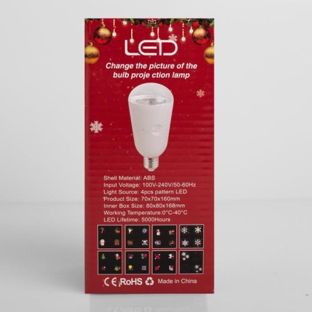 Light device "Lamp with pictures" 7 cm, E27, glow of multi-4