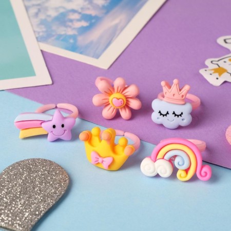 Children's ring "chosen" magic, shape of mix, color, dimensionless-1