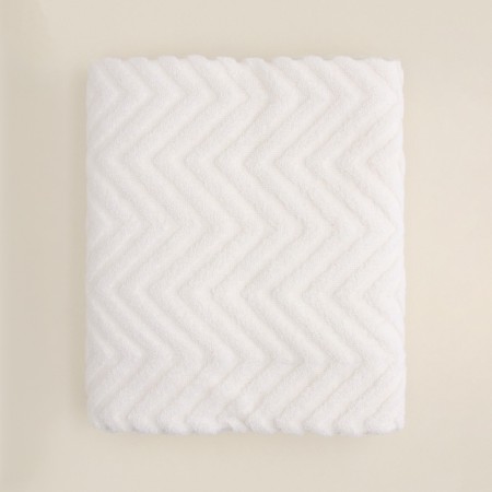 Trush Trick SL Home: Geometry "Blanc de Blanc" 67x140 cm, 83% cotton, 17% linen, 500 g/m2 1024309-9