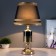 Leola table lamp E27 40W black and gold 24x24x45 cm Risalux