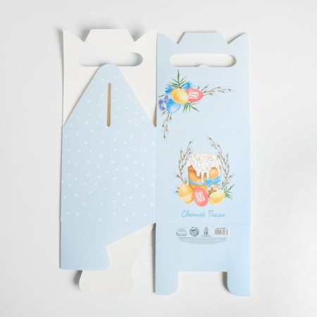 Confectionery box, packaging "Light Easter", 14 x 14 x 14 cm-3