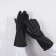 Rubber domestic gloves, shares, size L, super dense, 100 g, black color
