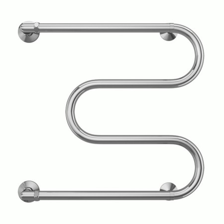 Water towel terminus m-shaped, 500x500 mm, side connection, chrome