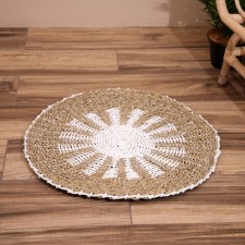 Wicker rug round 60 cm