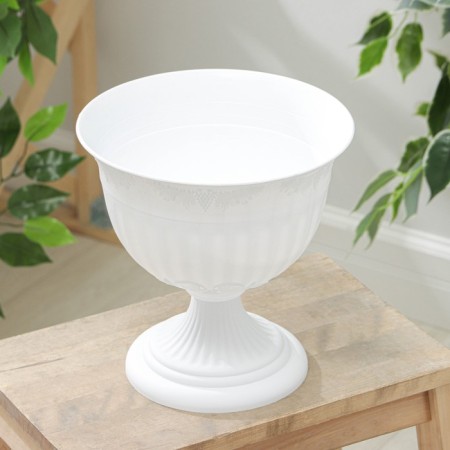 Street Kashpo on the Angara leg, 3 l, white color-2