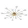 Ceiling lamp Starfall G4x3W