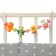 Stretching to a stroller/crib "Monkey and Friends", 4 toys, color mix, crush me