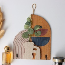 Decorative wood hooks 