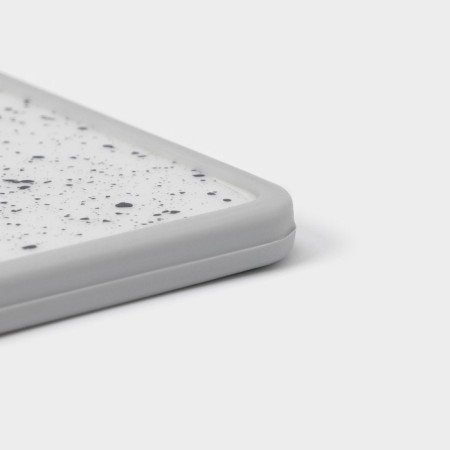 Board Degree Dolyana "Granite", rectangular, 30 × 20 cm, white color-2