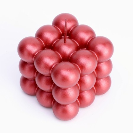 Figure candle "Babble" Big Cube, 5x5x5 cm, red-2