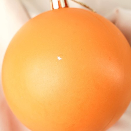 Set of balls plastic D-8 cm, 2 pcs "matte" orange-1