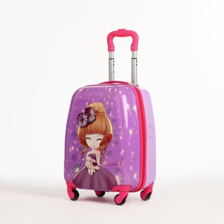 Children's suitcase 27 l (s), lightning department, lilac color