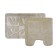 A set of bathroom mats "Lavr", 2 pcs: 50 x 80 cm, 55 x 55 cm, beige color
