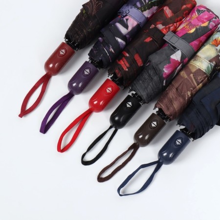Automatic umbrella "Olivia", Eponge, 3 additions, 8 spokes, r = 47 cm, color mix-8