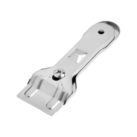 Tundra scraper, all -metal case, stainless steel, fixed blade, 40 mm-2