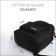 Bag for shoes with pockets, black color