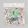 Butterflies cardboard "newspaper" set 12 pcs h = 4-10 cm