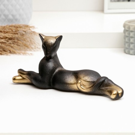 The figure "cat lies" black, 8x20cm-1